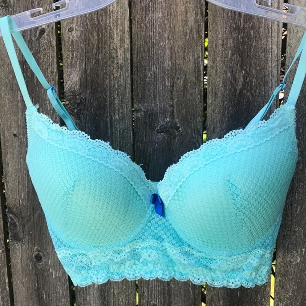 💐 lacy aqua bra